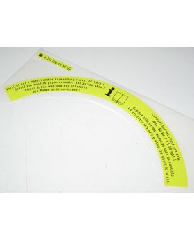 Mercedes Folding Spare Wheel Tyre Warning Label Sticker A2115840438 New Genuine